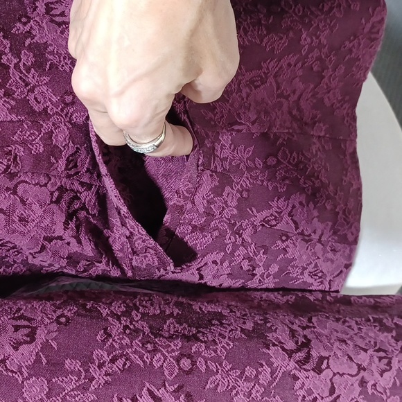 First Issue Size S Purple/Pink Floral Tone on Tone Jacket Coat - Picture 9 of 9